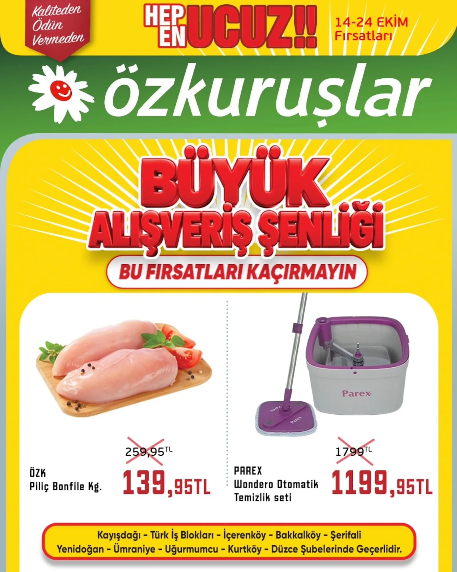 Özkuruşlar Gıda broşürü sayfa 1