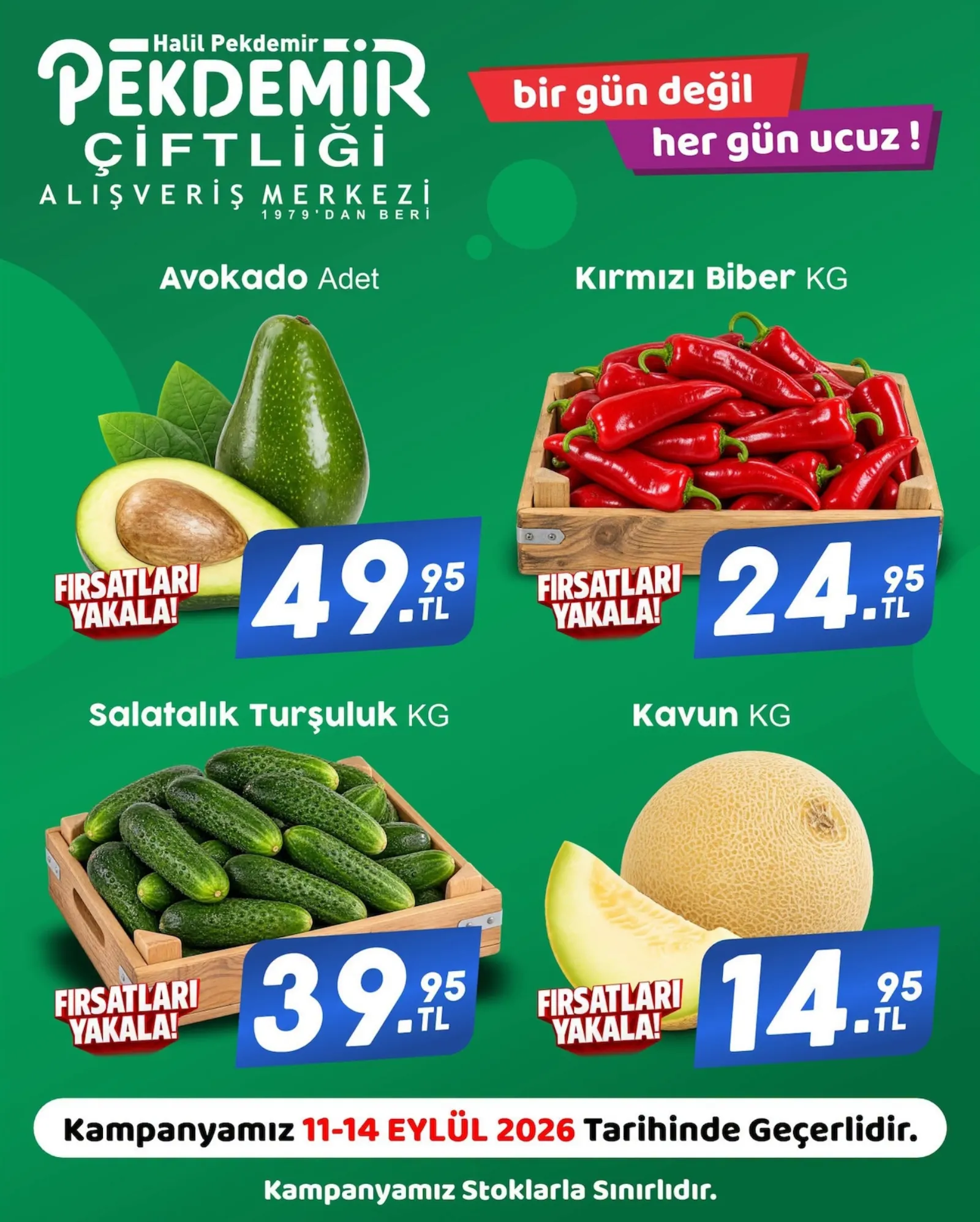 Pekdemir Market broşürü sayfa 1