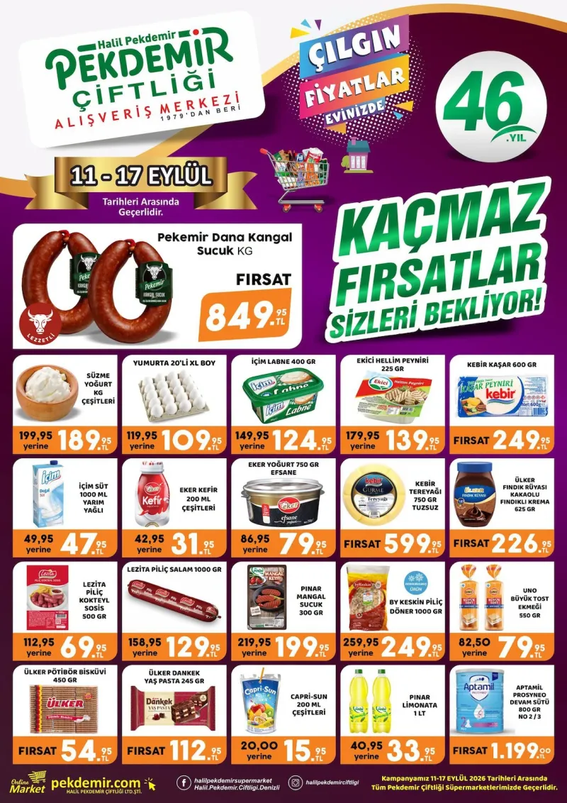 Pekdemir Market broşürü sayfa 1