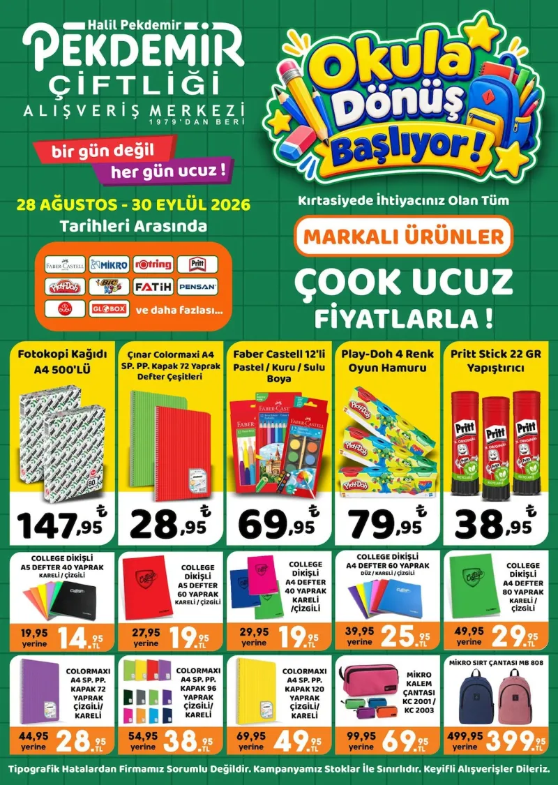 Pekdemir Market broşürü