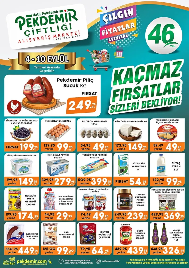 Pekdemir Market broşürü