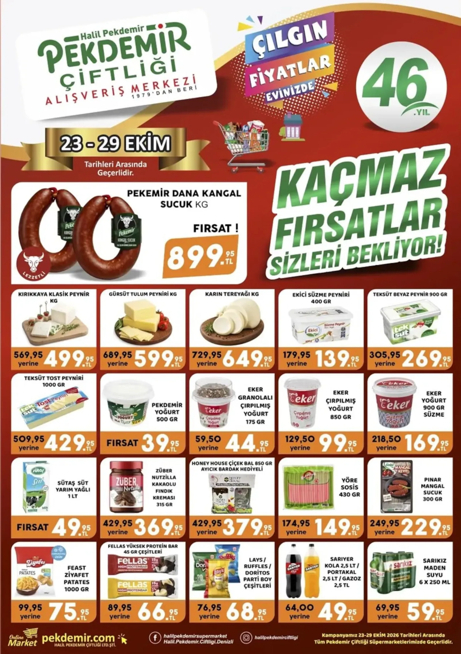Pekdemir Market broşürü sayfa 1