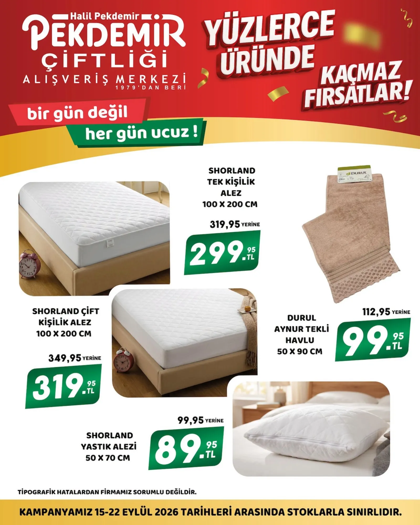 Pekdemir Market broşürü sayfa 1