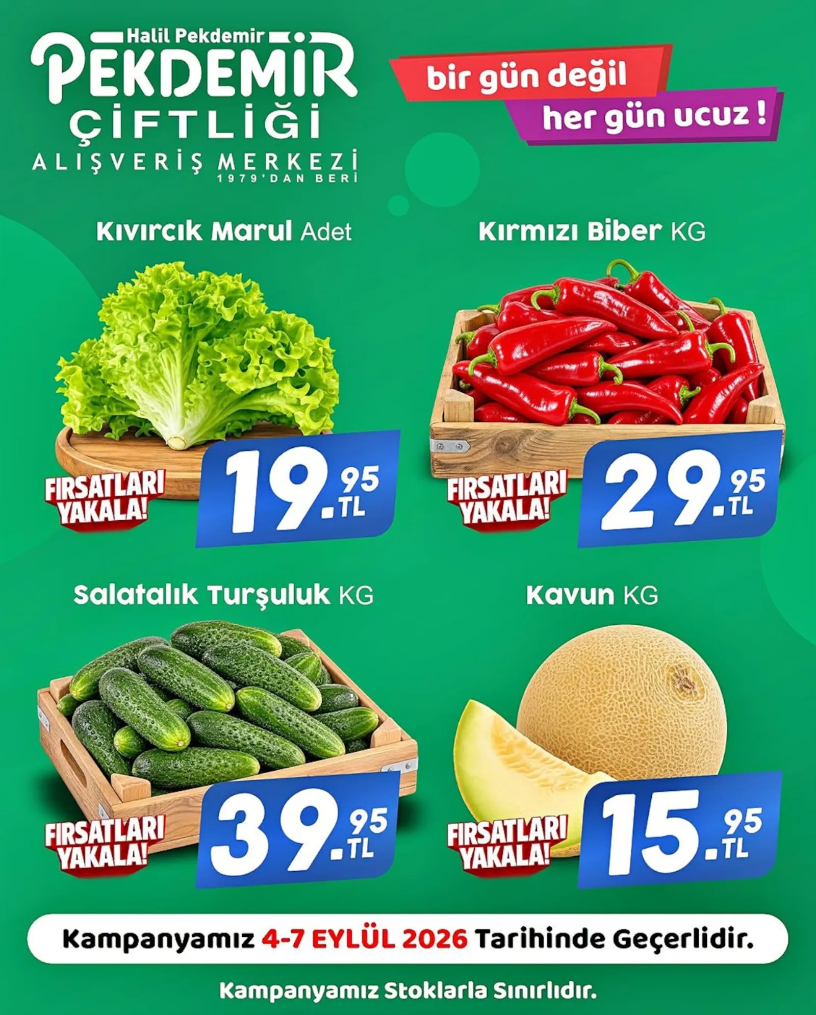 Pekdemir Market broşürü