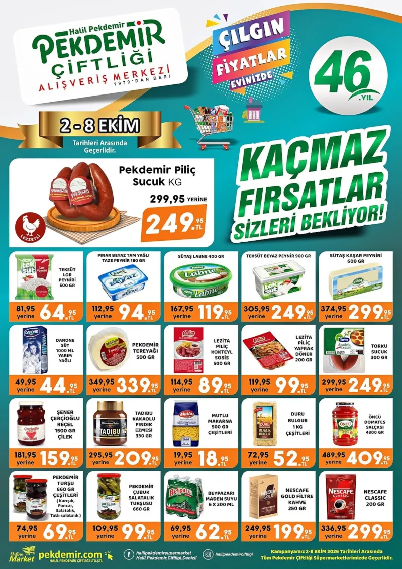 Pekdemir Market broşürü sayfa 1