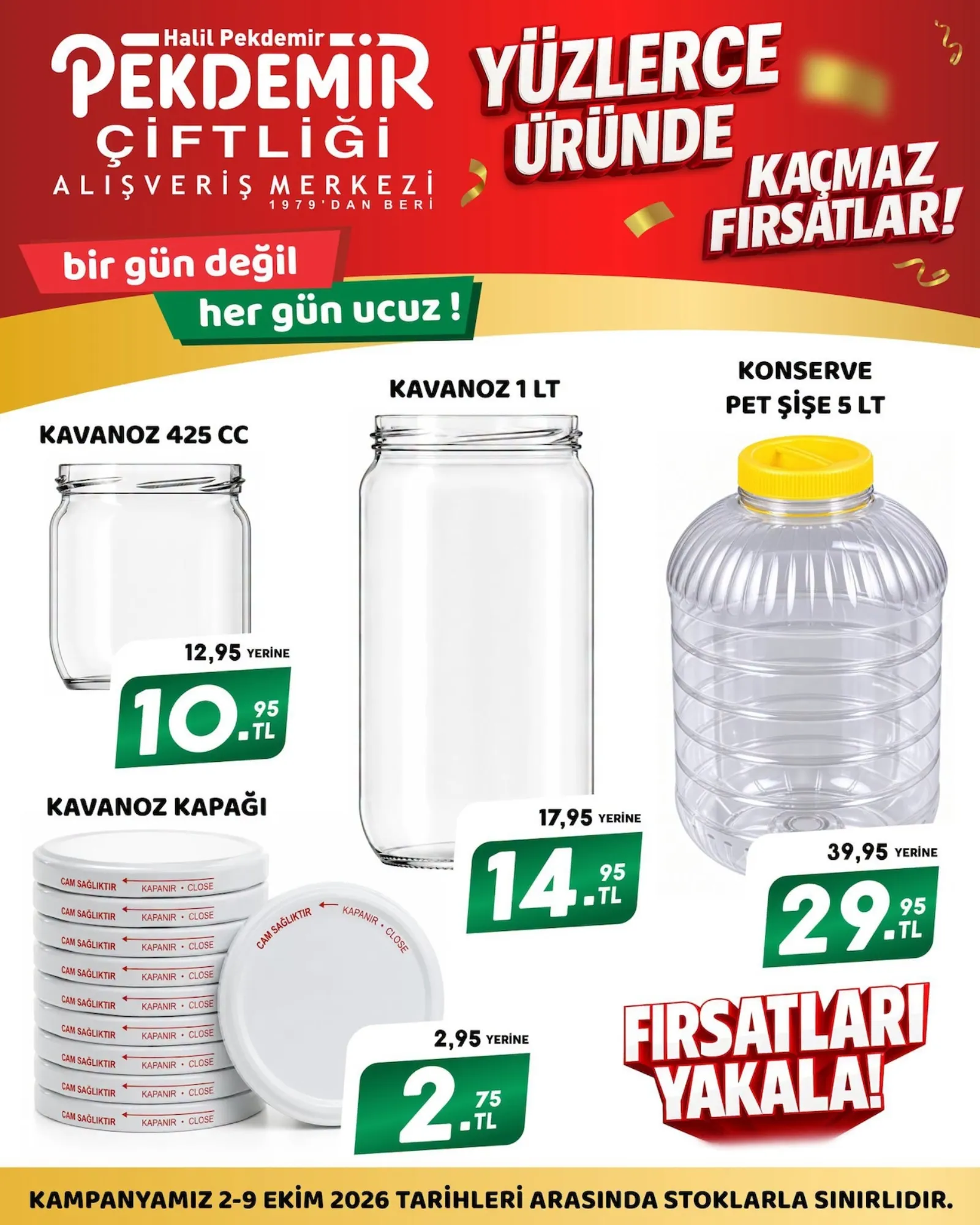 Pekdemir Market broşürü sayfa 1