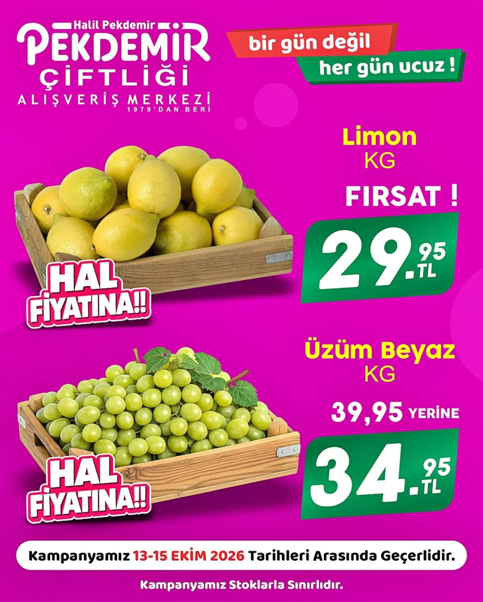 Pekdemir Market broşürü sayfa 1
