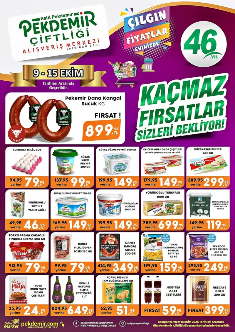 Pekdemir Market broşürü sayfa 1