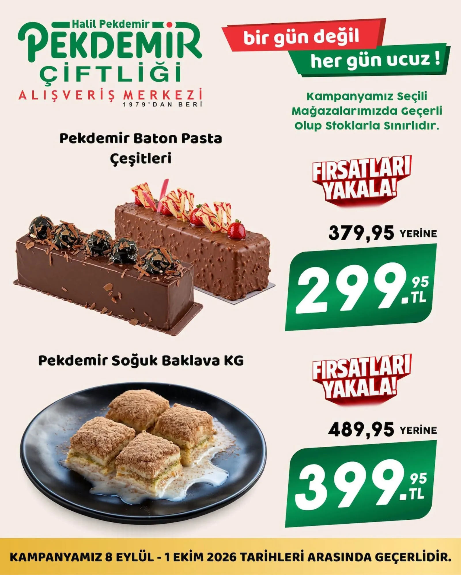 Pekdemir Market broşürü sayfa 1