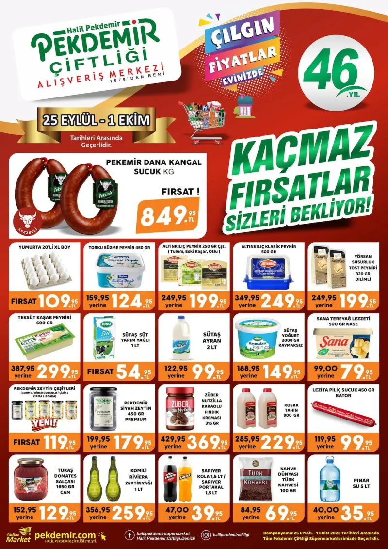 Pekdemir Market broşürü sayfa 1