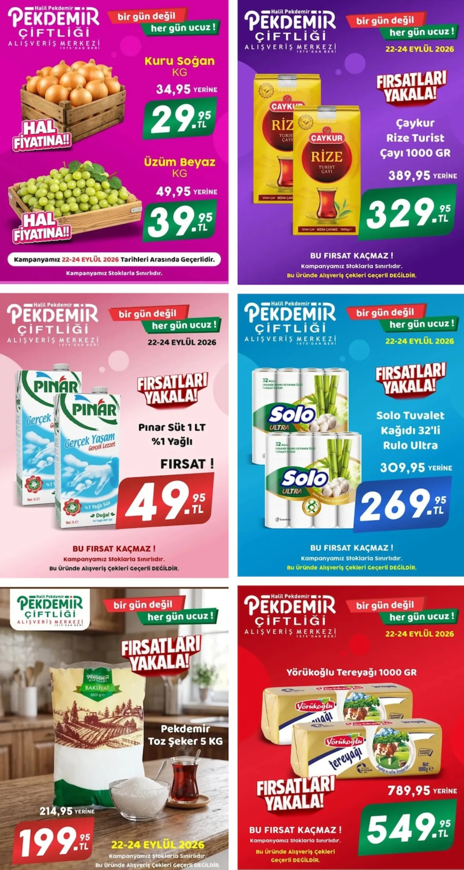 Pekdemir Market broşürü sayfa 1