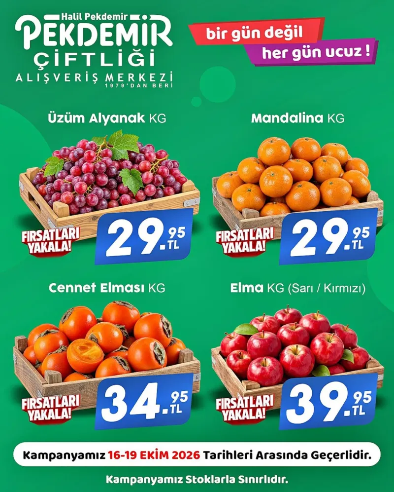 Pekdemir Market broşürü sayfa 1