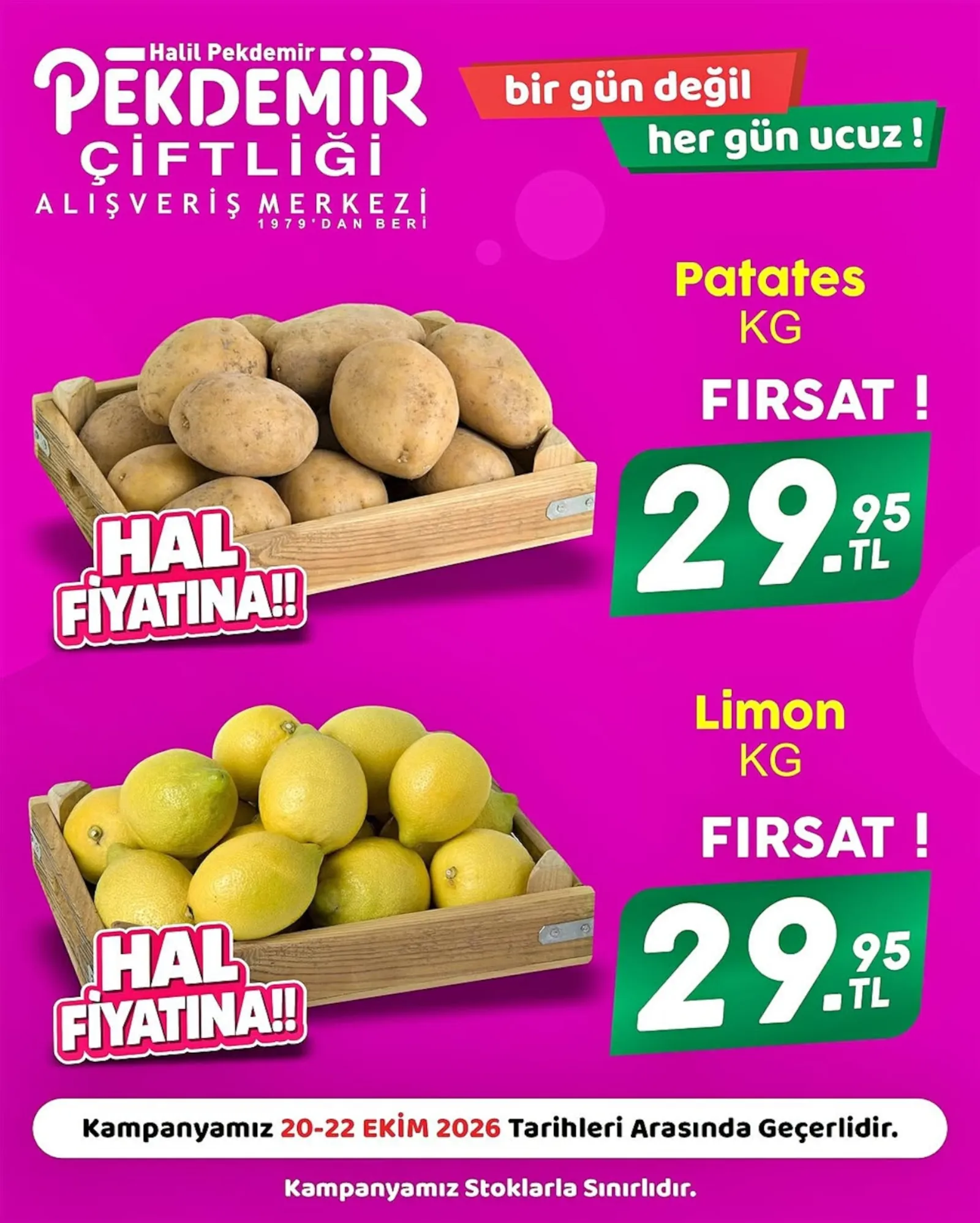 Pekdemir Market broşürü sayfa 1