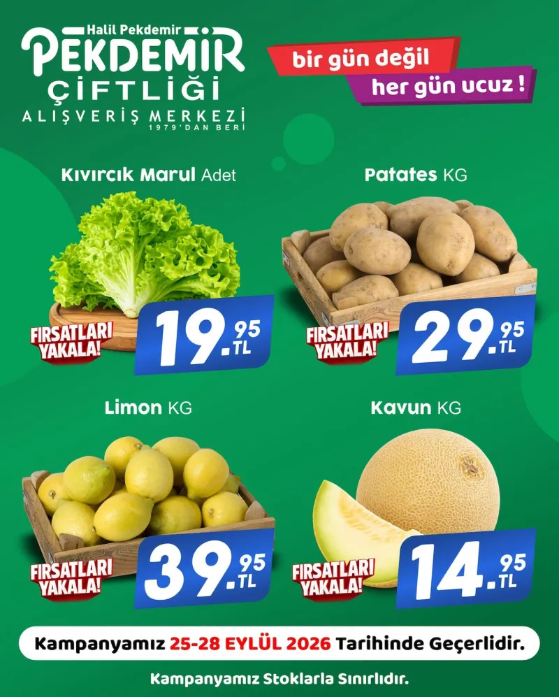 Pekdemir Market broşürü sayfa 1
