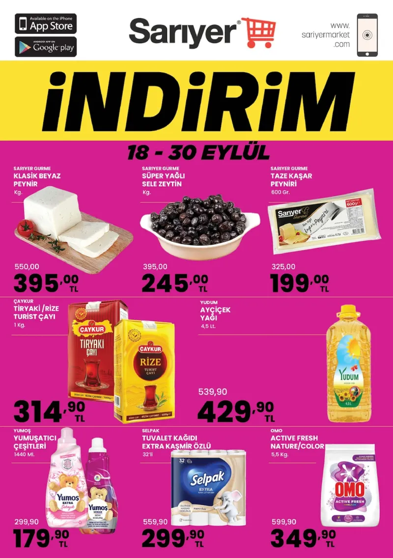 Sarıyer Market broşürü sayfa 1