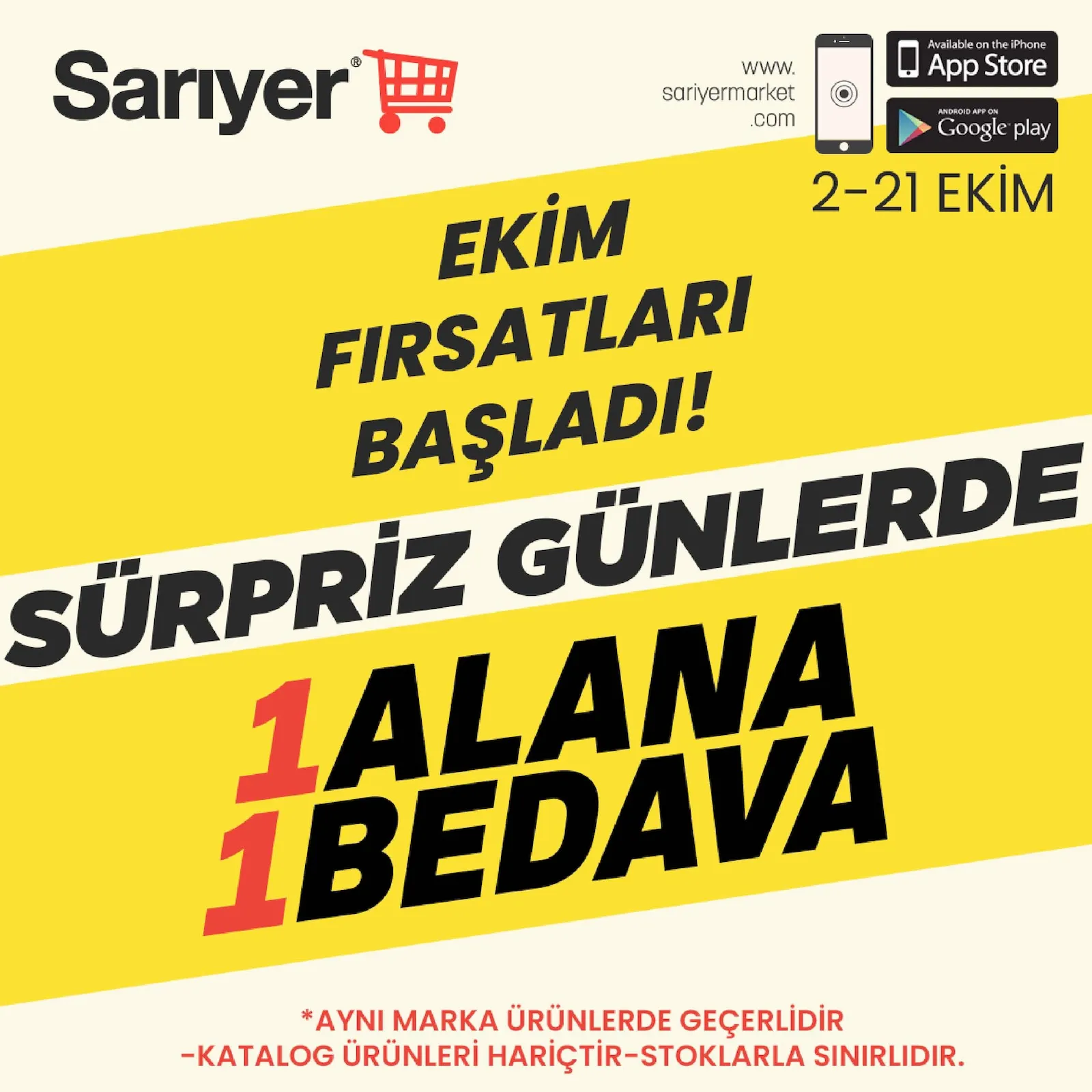 Sarıyer Market broşürü sayfa 1