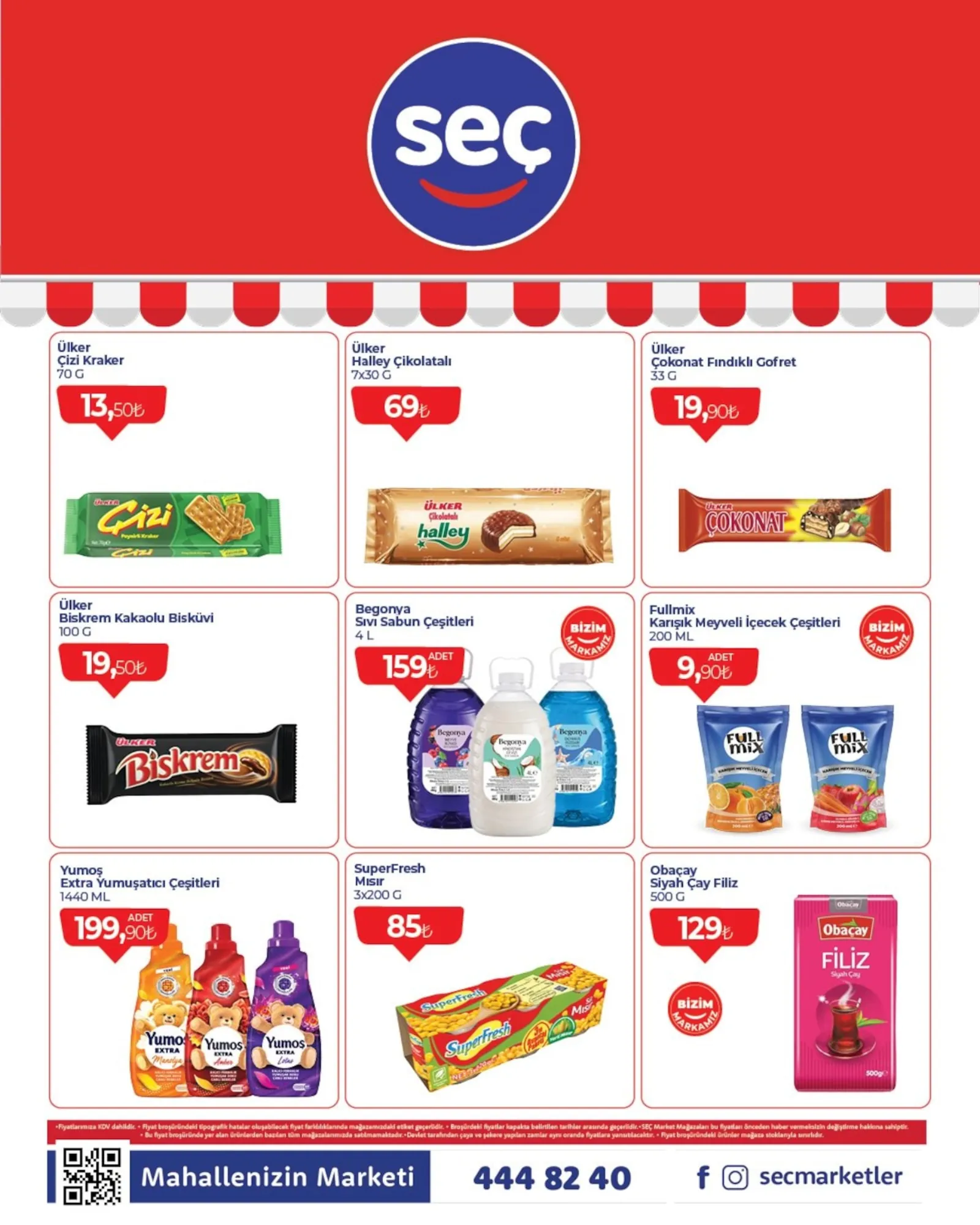 Seç Market broşürü sayfa 1