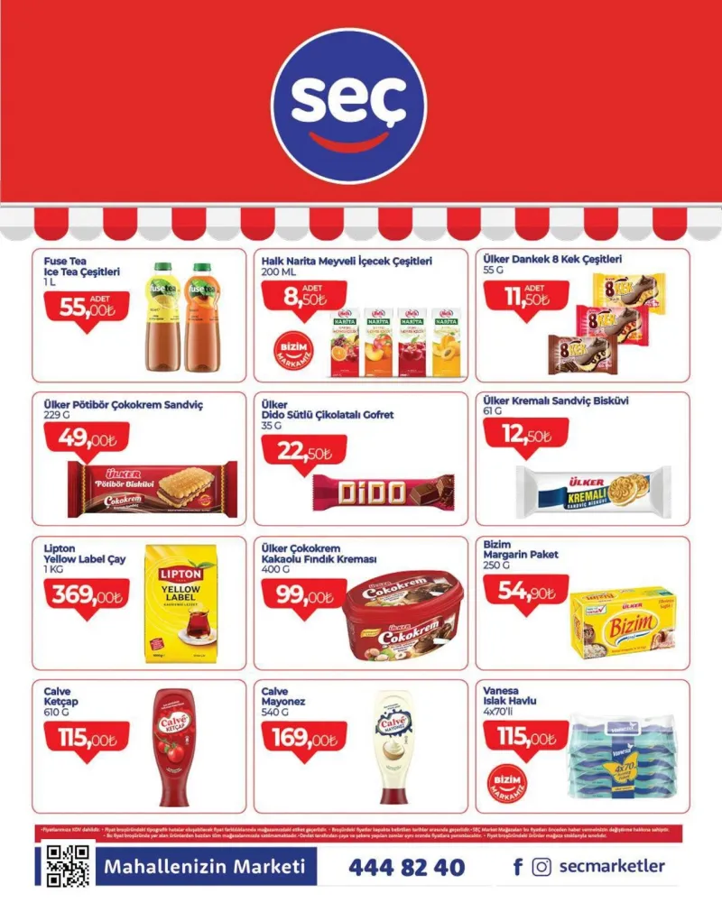 Seç Market broşürü sayfa 1