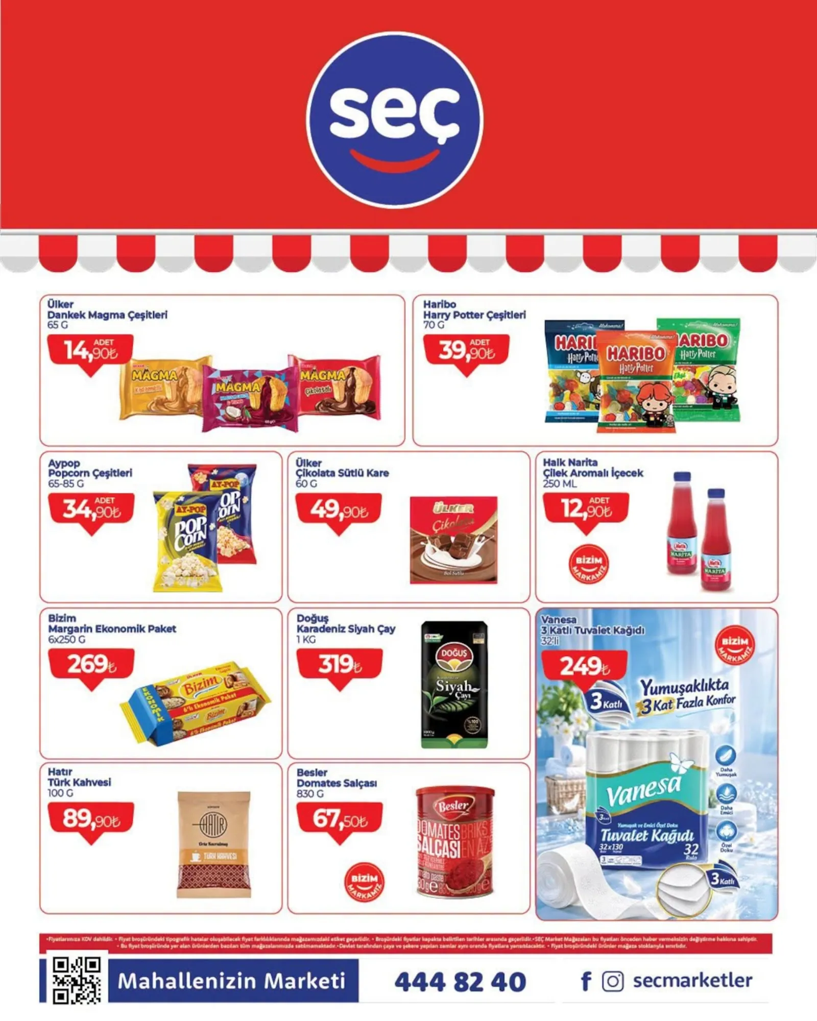 Seç Market broşürü sayfa 1