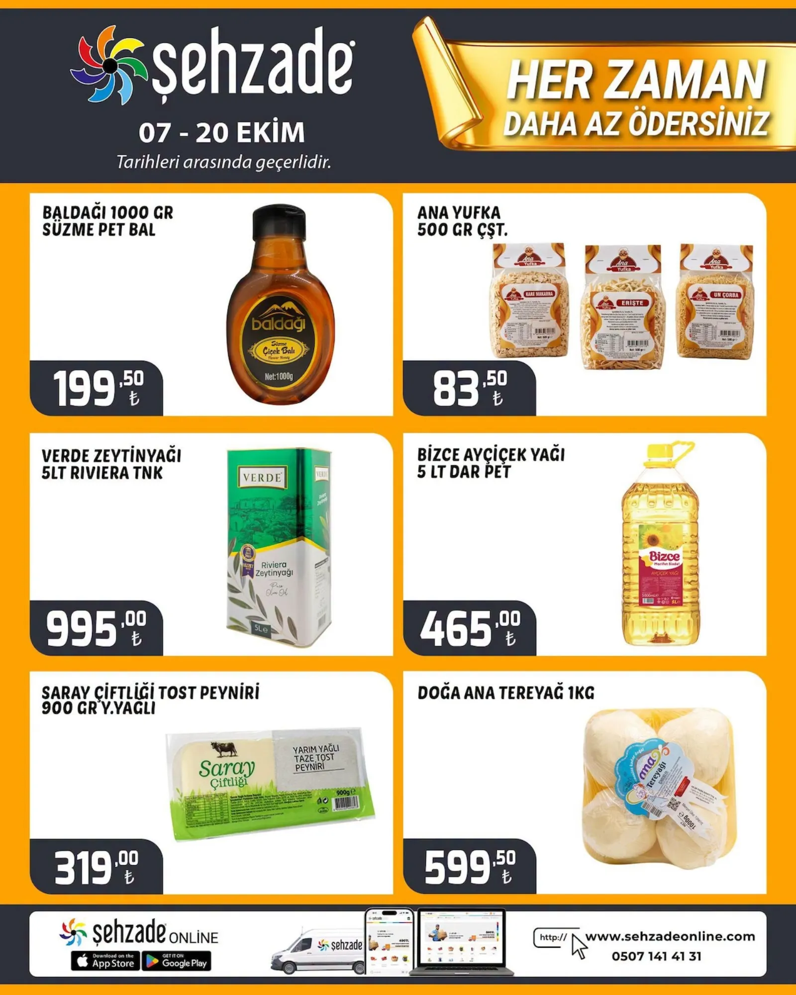 Şehzade Market broşürü sayfa 1