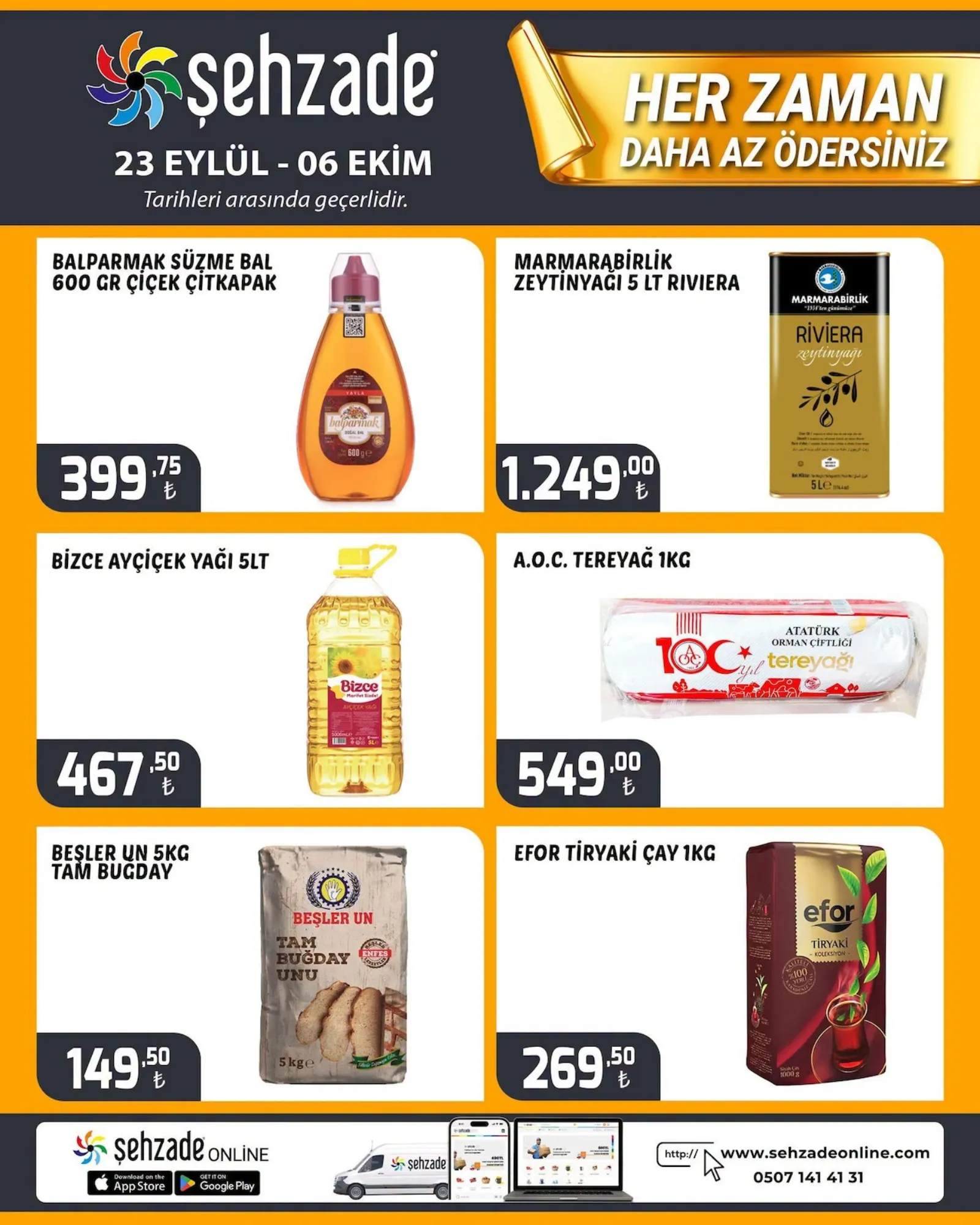 Şehzade Market broşürü sayfa 1