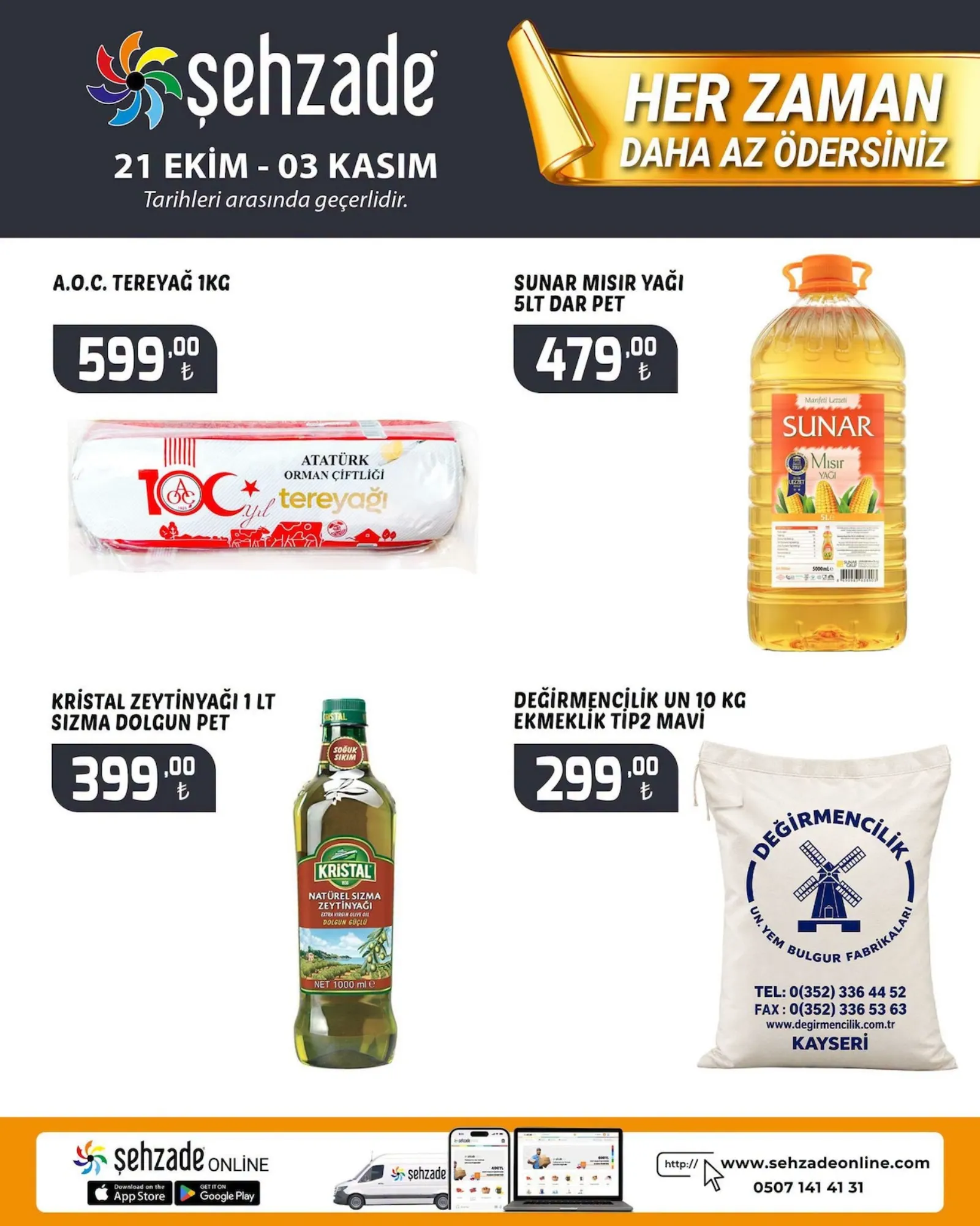Şehzade Market broşürü sayfa 1