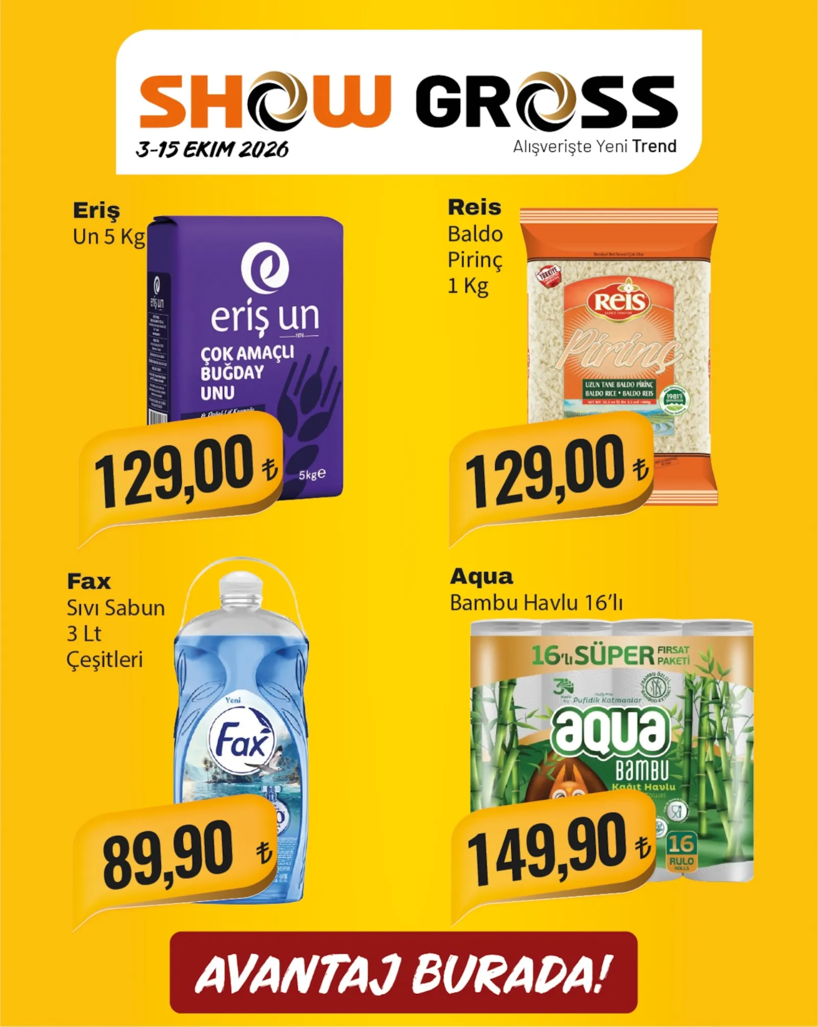 Show Gross broşürü sayfa 2