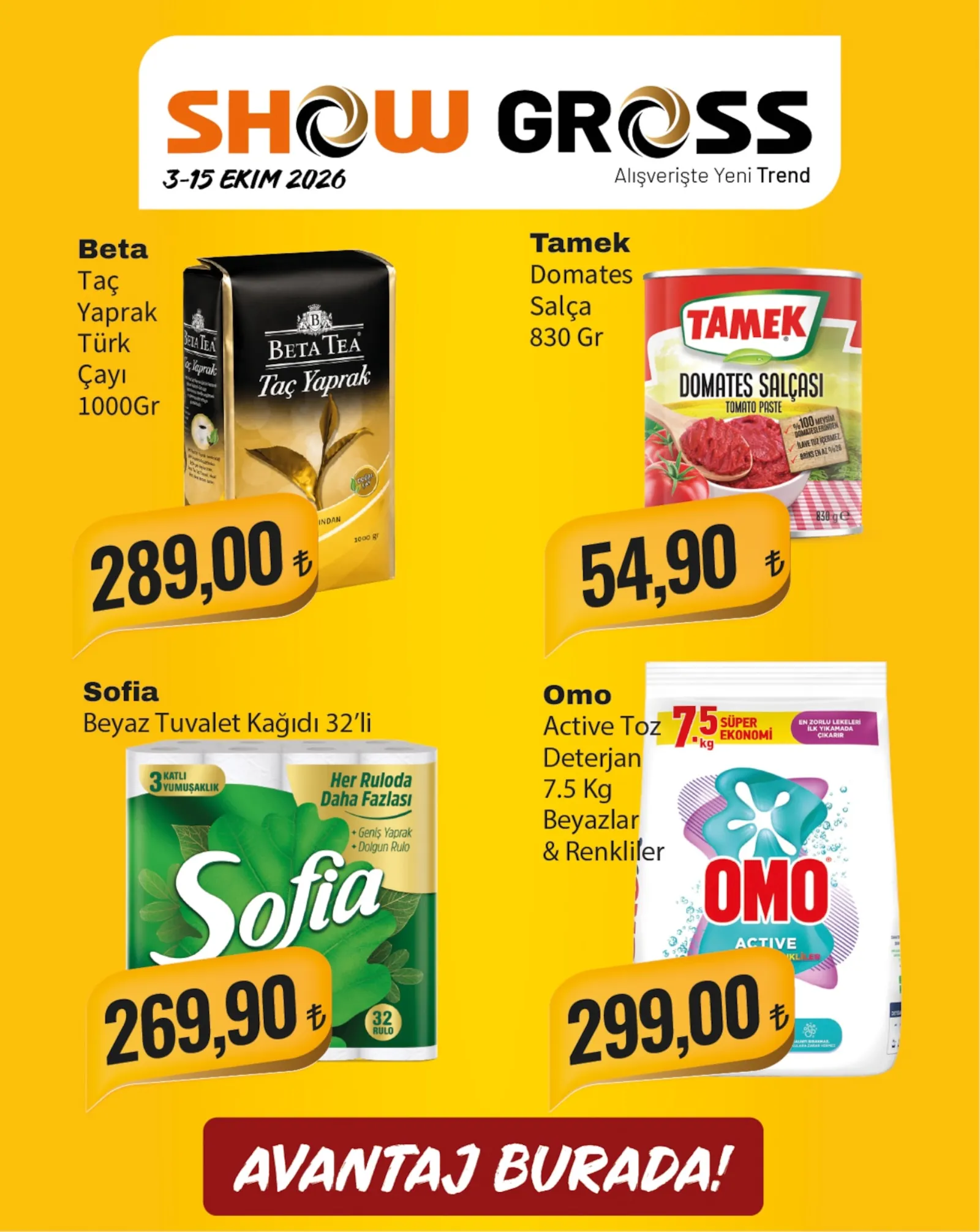Show Gross broşürü sayfa 1