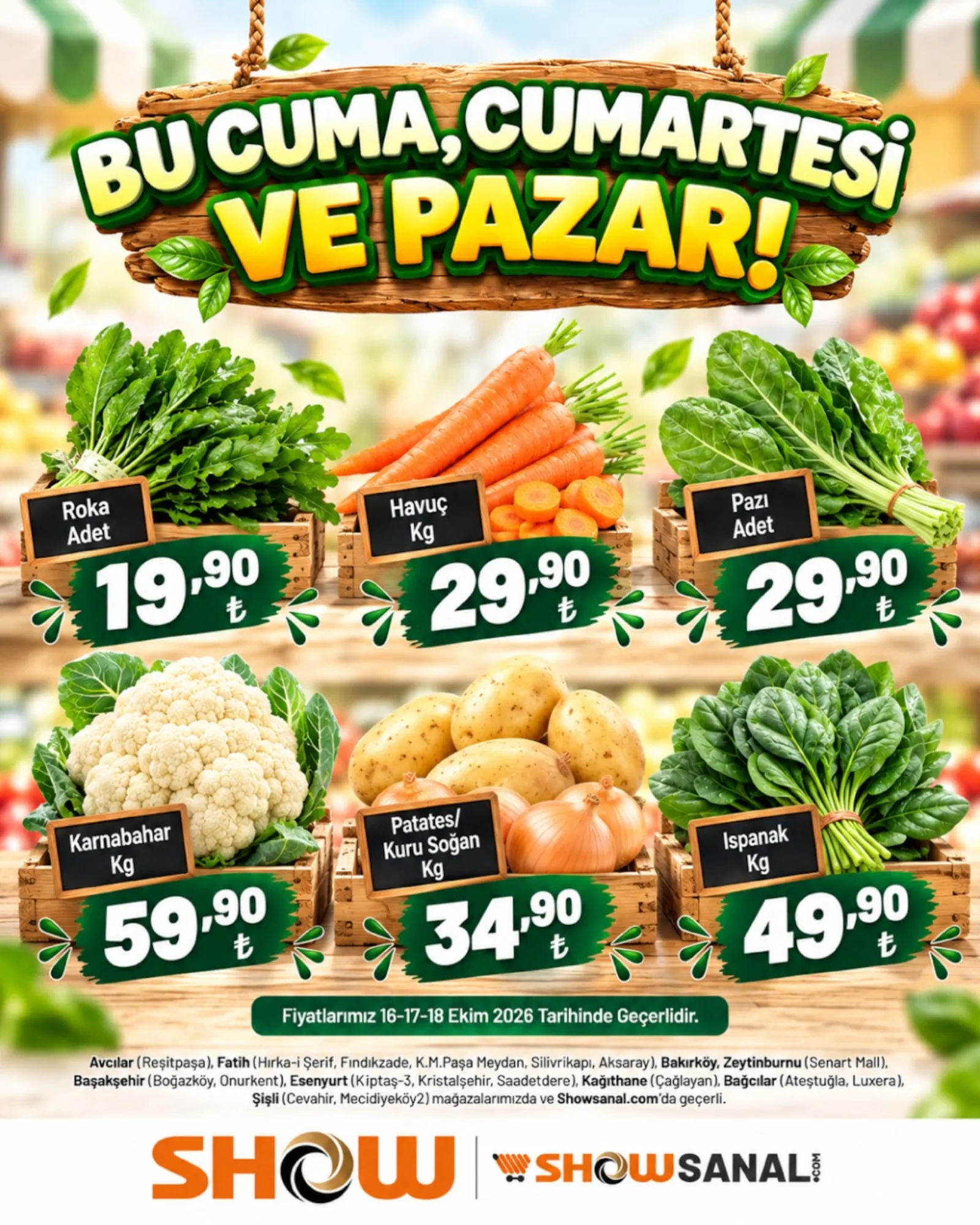 Show Market broşürü sayfa 1