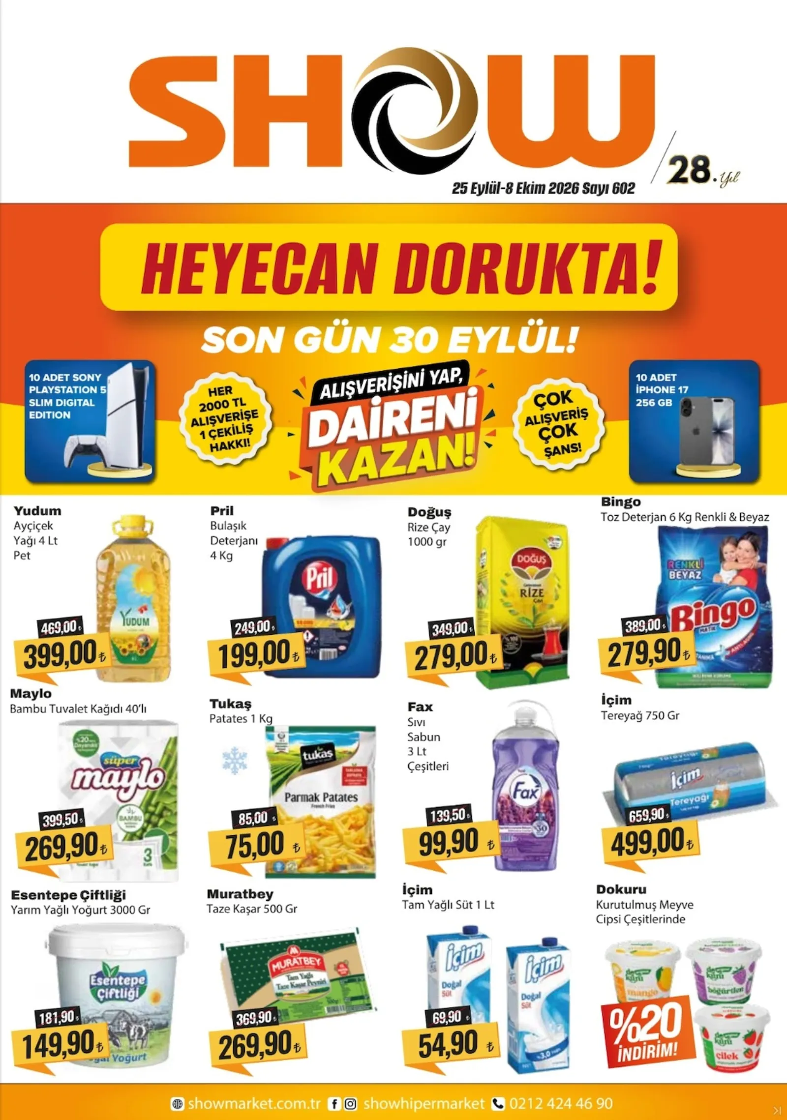 Show Market broşürü sayfa 1