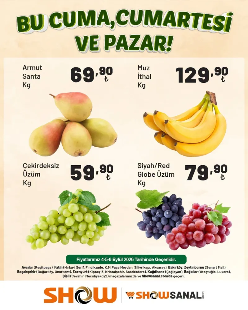 Show Market broşürü