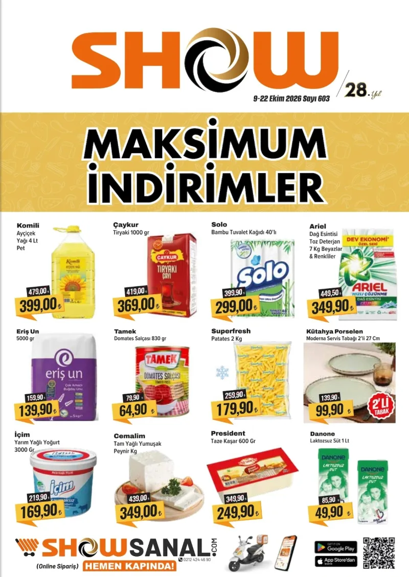 Show Market broşürü sayfa 1