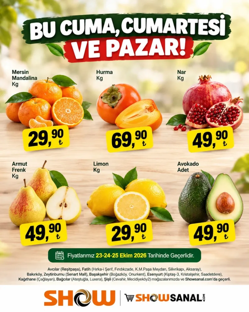 Show Market broşürü sayfa 1
