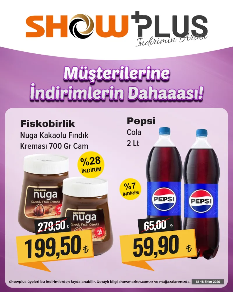 Show Market broşürü sayfa 1
