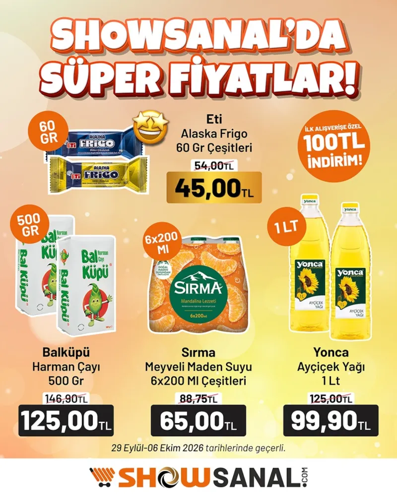 Show Market broşürü sayfa 1