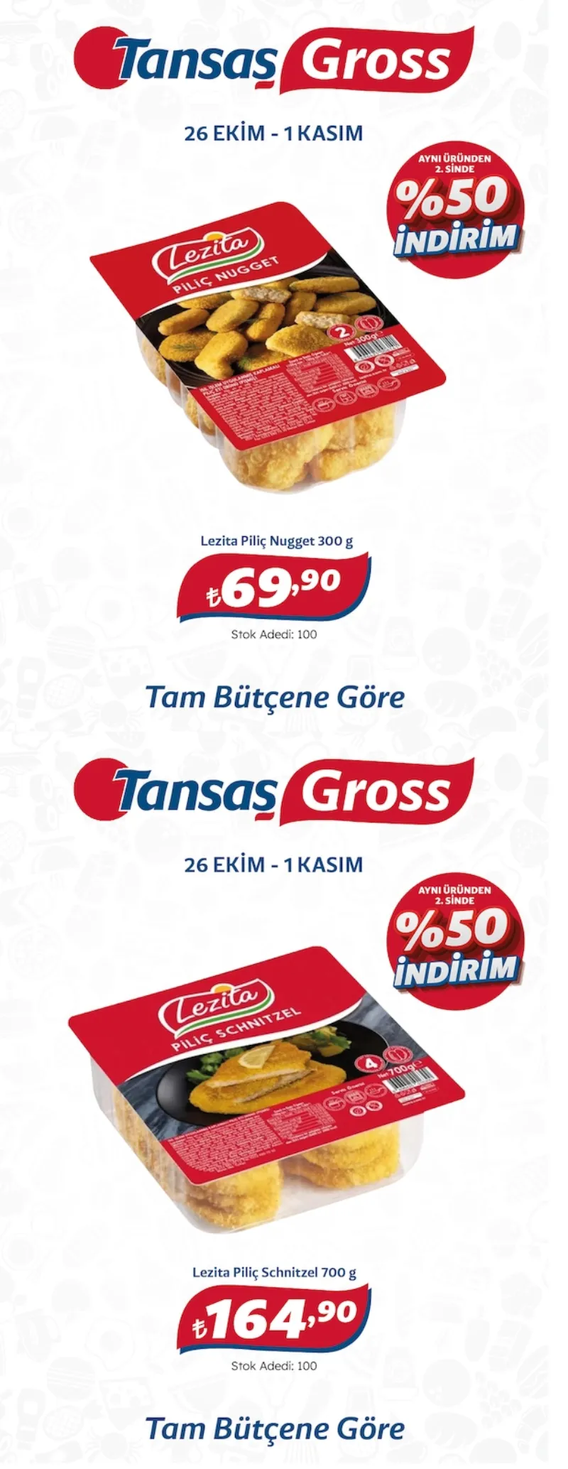 Tansaş Gross broşürü sayfa 1