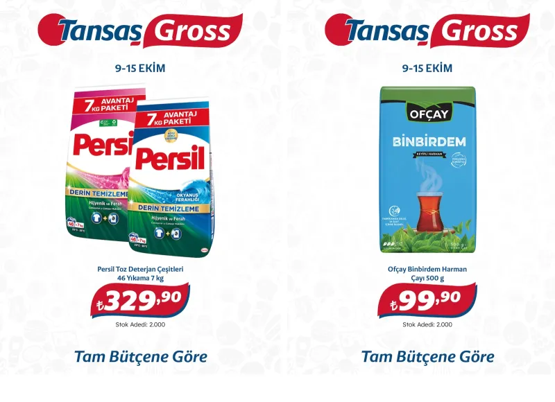 Tansaş Gross broşürü sayfa 1
