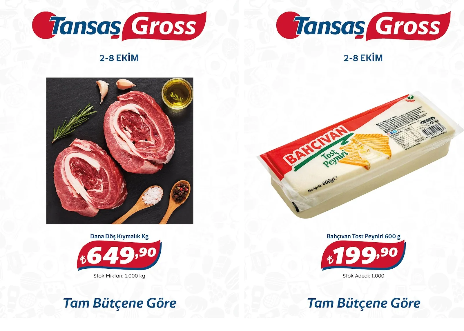 Tansaş Gross broşürü sayfa 1