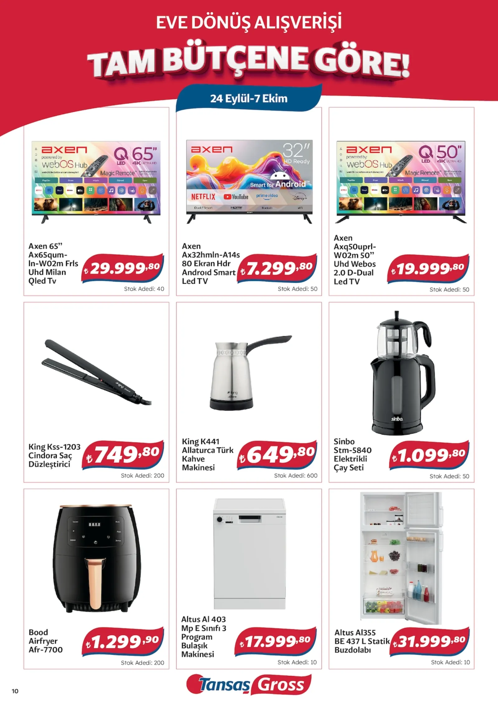 Tansaş Gross broşürü sayfa 10