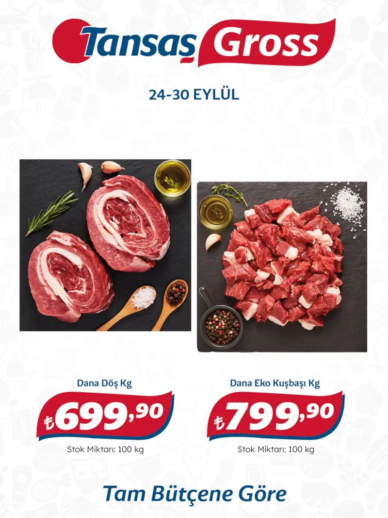 Tansaş Gross broşürü sayfa 1