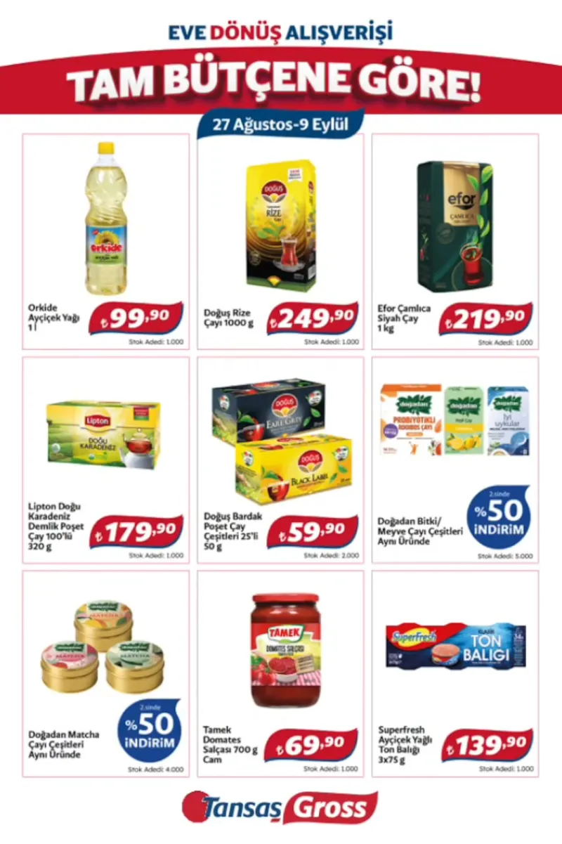 Tansaş Gross broşürü