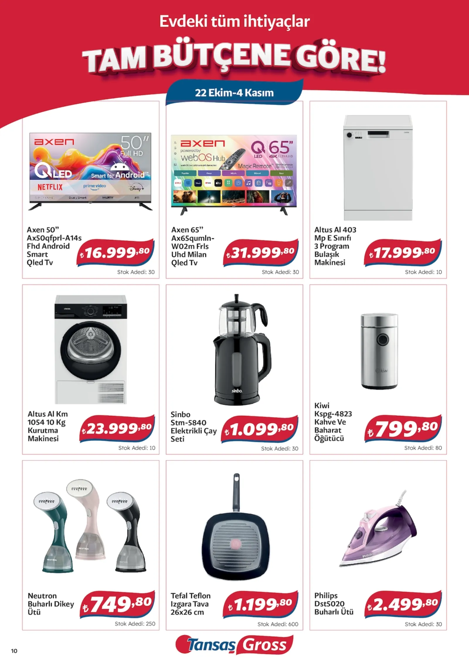 Tansaş Gross broşürü sayfa 10