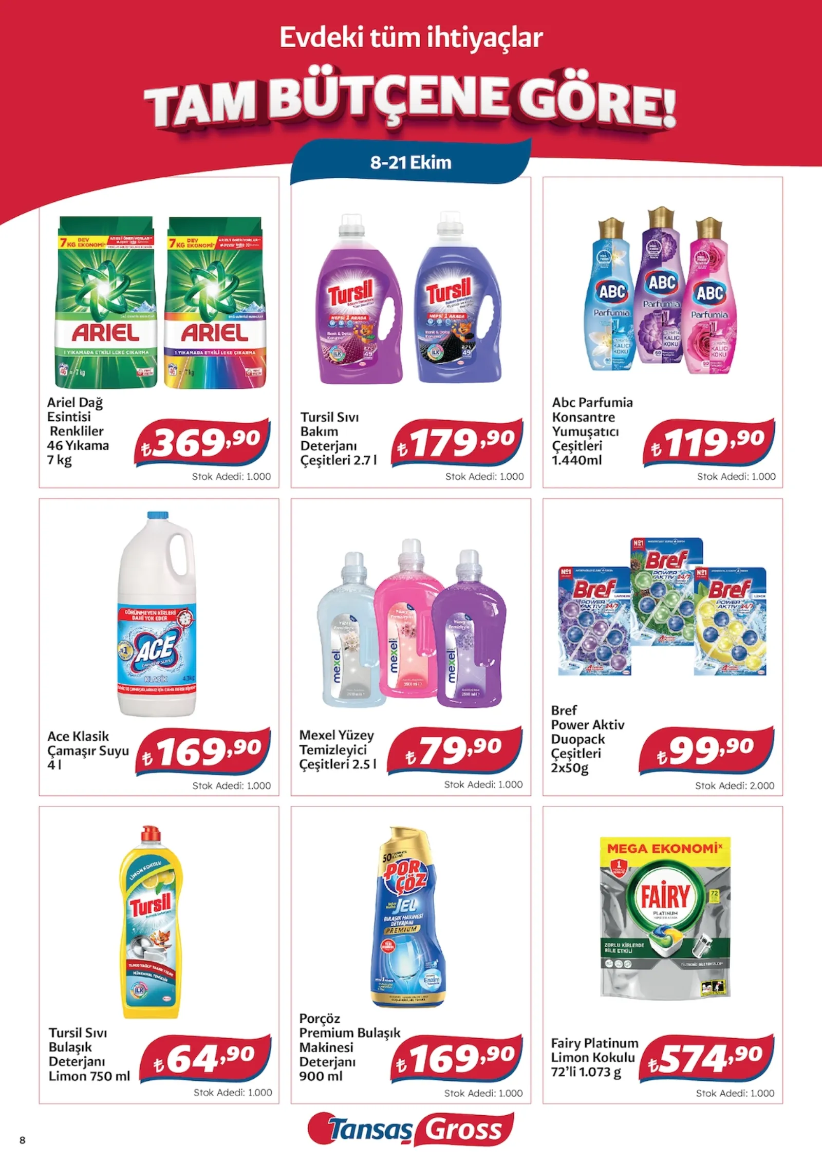 Tansaş Gross broşürü sayfa 8