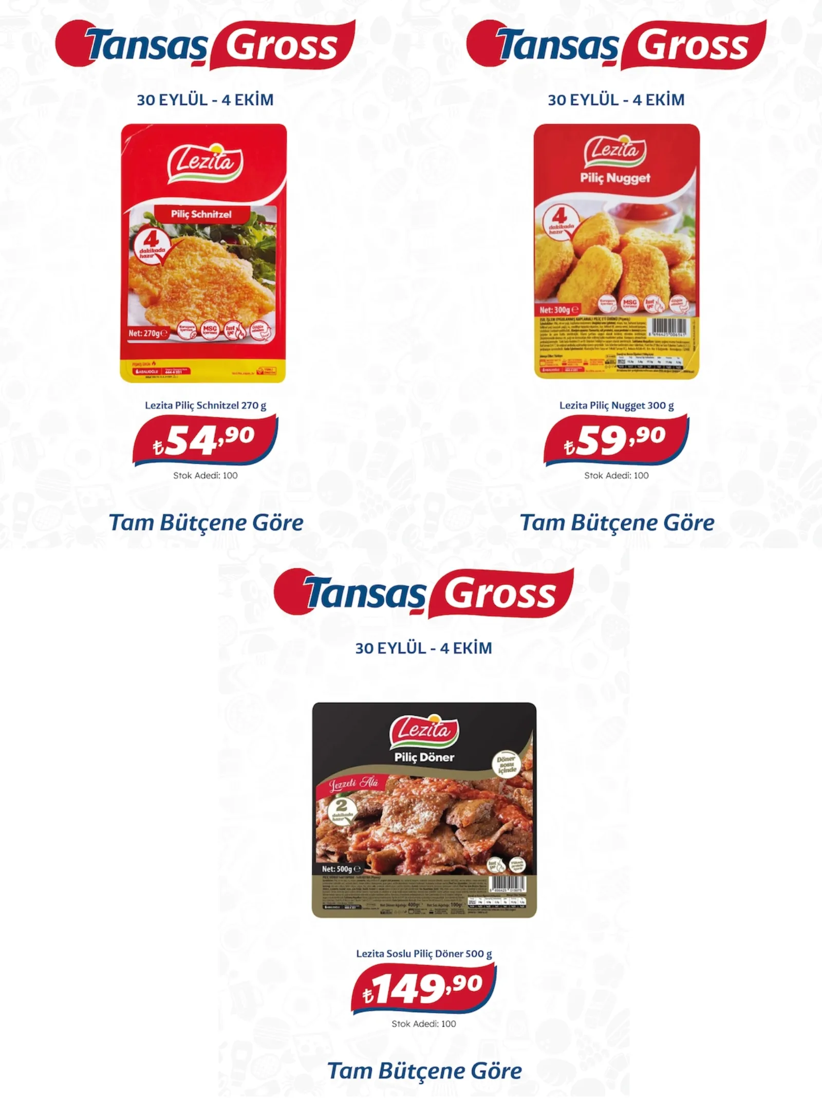 Tansaş Gross broşürü sayfa 1