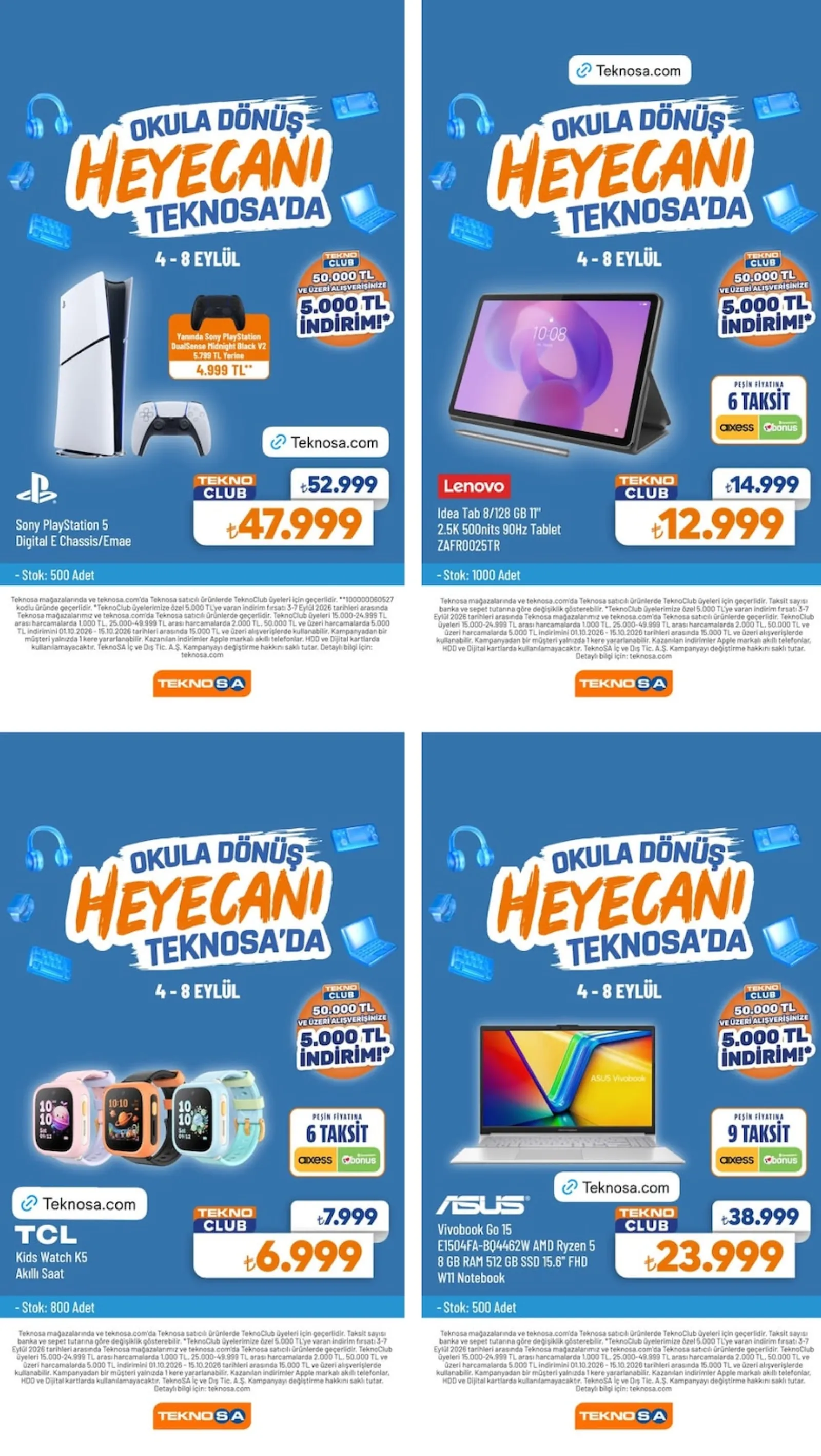 Teknosa broşürü sayfa 1