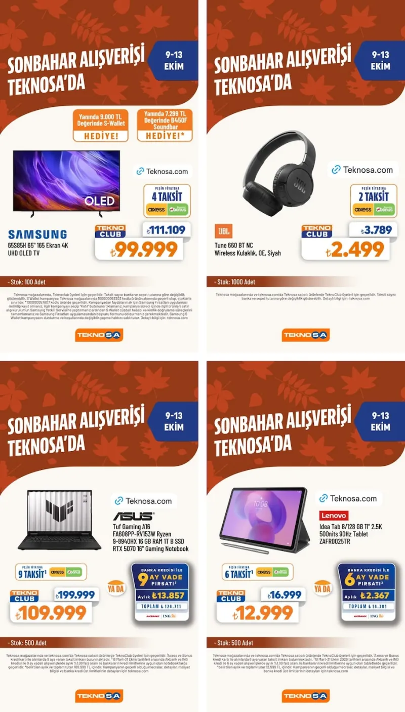 Teknosa broşürü sayfa 1