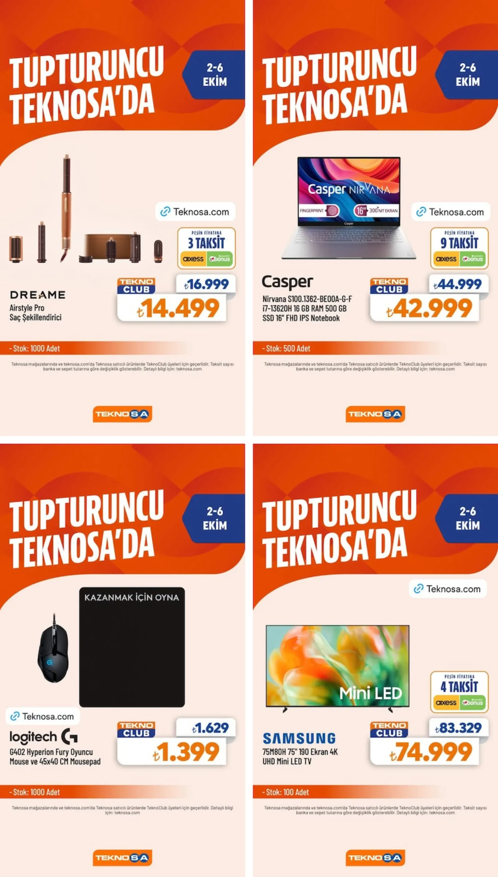 Teknosa broşürü sayfa 1