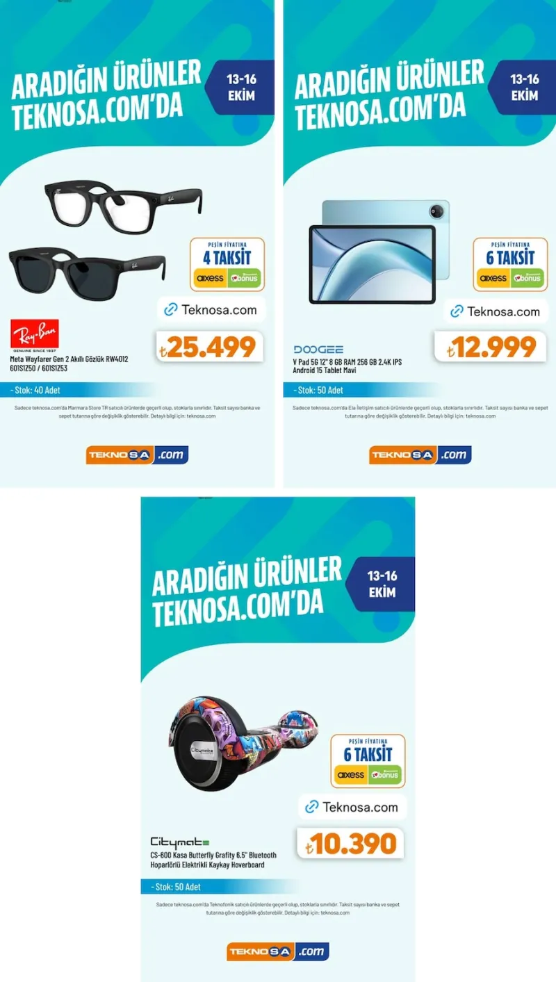 Teknosa broşürü sayfa 1
