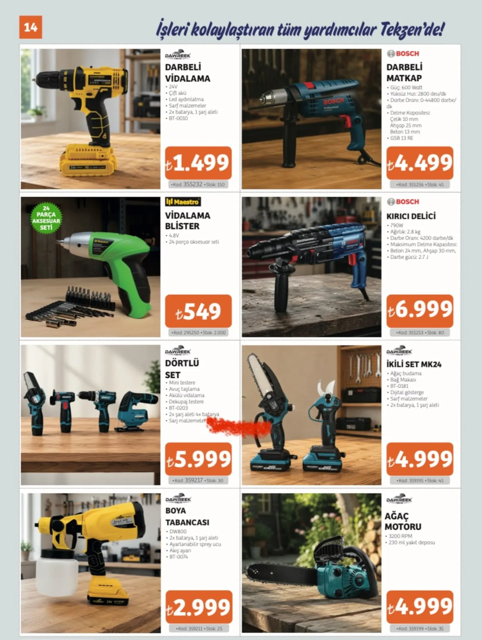 Tekzen broşürü sayfa 14