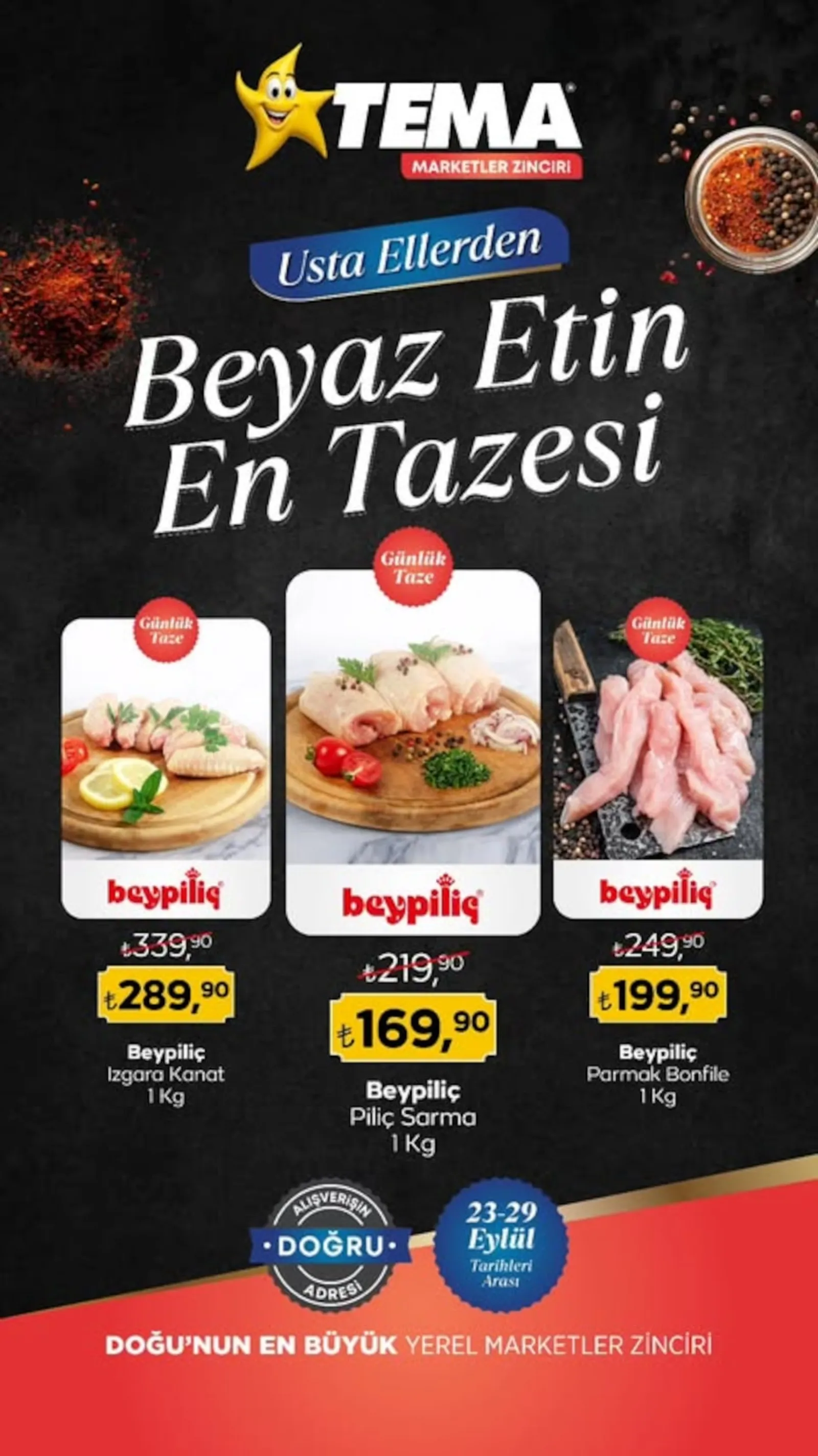 Tema Market broşürü sayfa 1